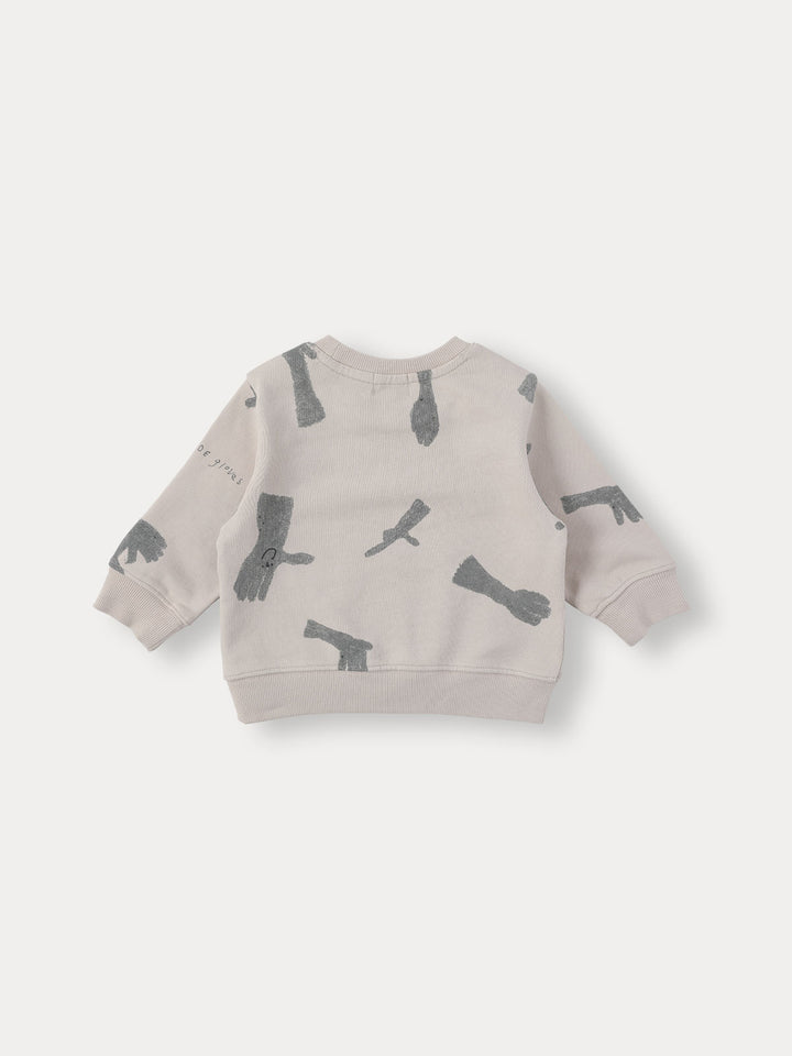 BABY)Made Gloves Sweatshirt-grayish pink