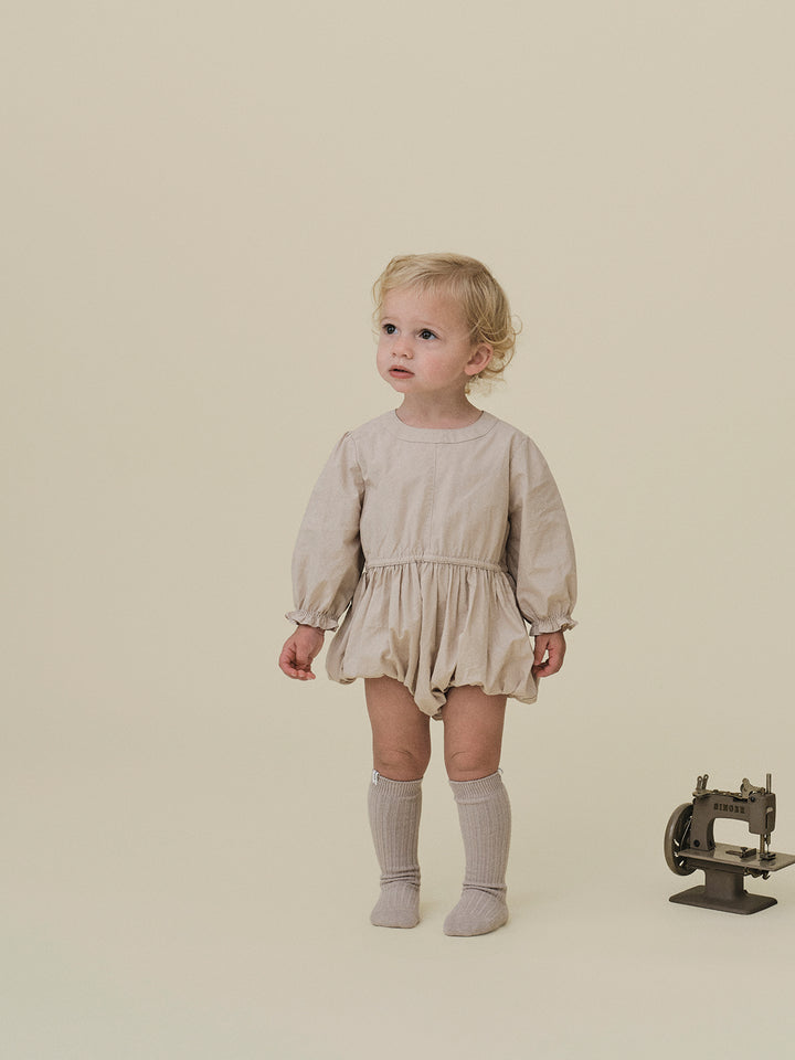 BABY)Winsome Romper-grayish pink