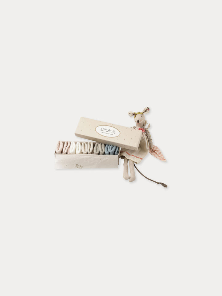A)BABY)Newborn Socks Set-benebene neutral