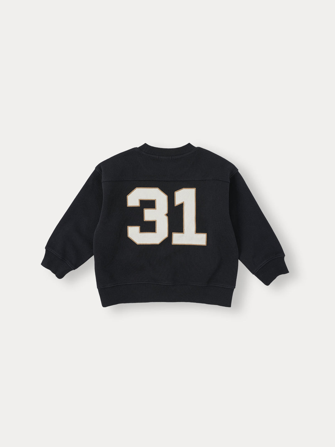 B Number Overfit Sweatshirt-navy