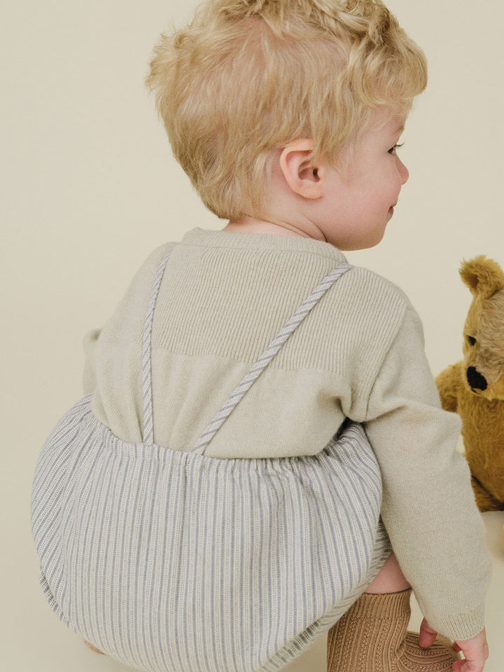 BABY)Aube Knit Pullover-green beige