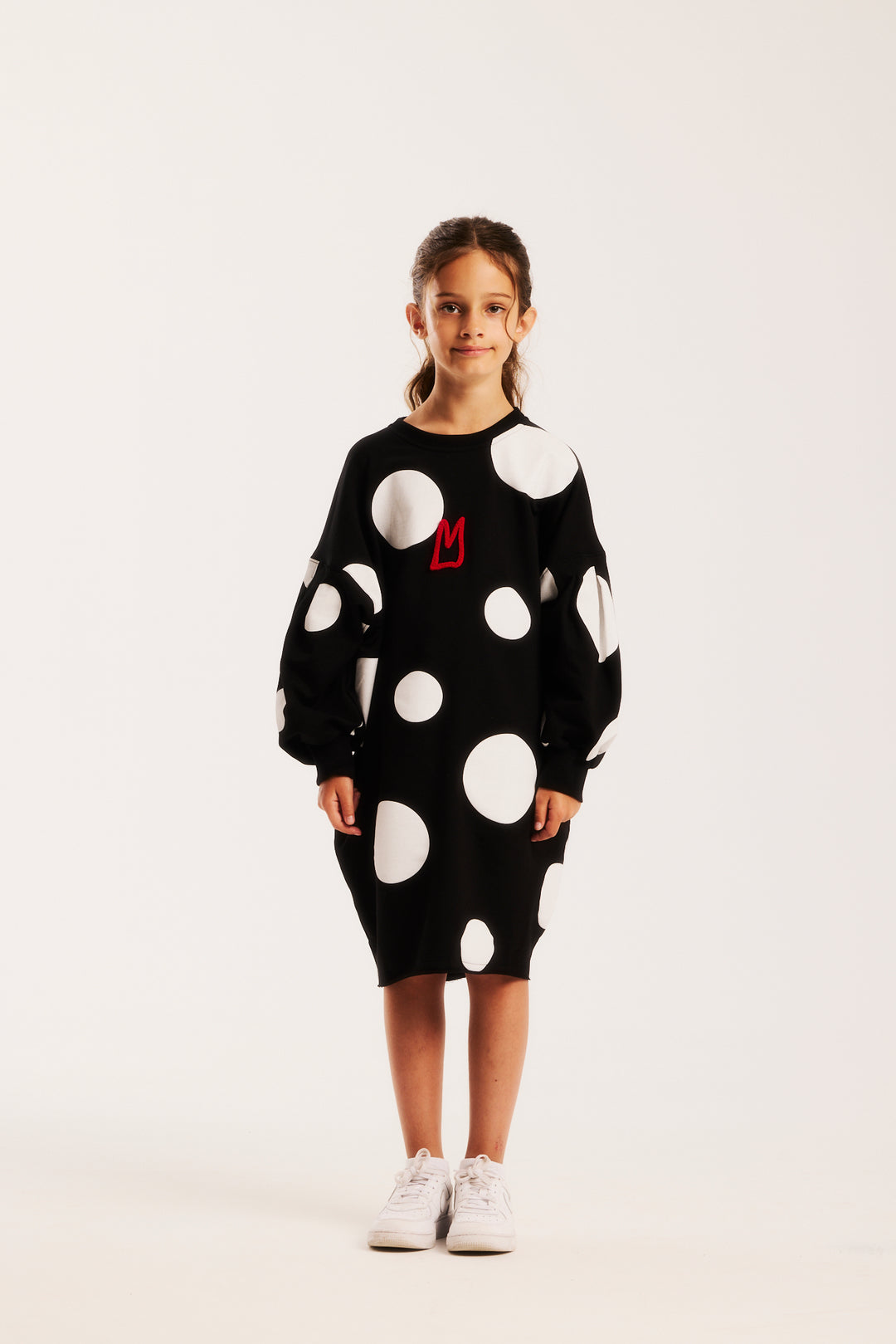 B&W DOTS DRESS (with m)