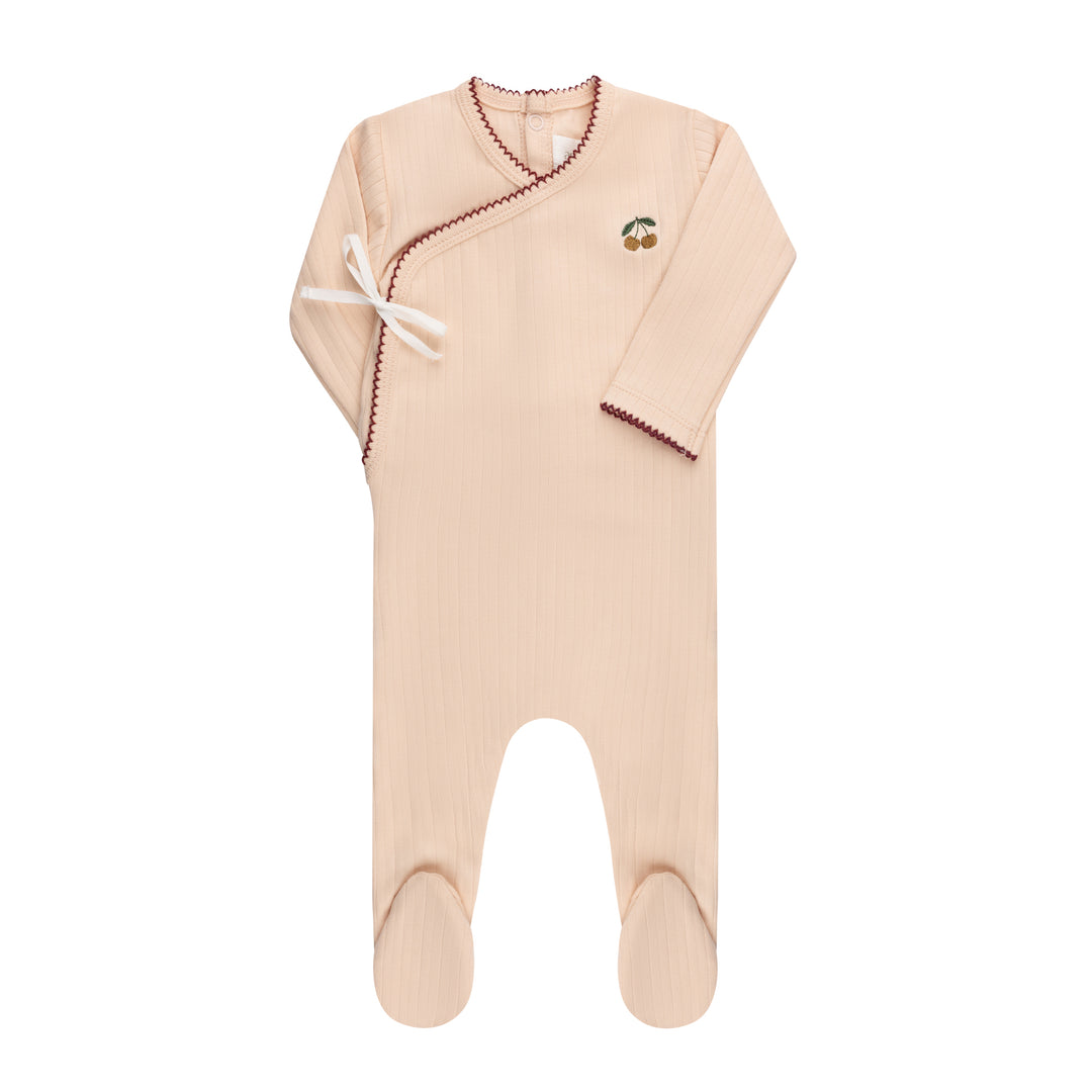 MODAL CHERRY PRINT COLLECTION-FOOTIE-Pink