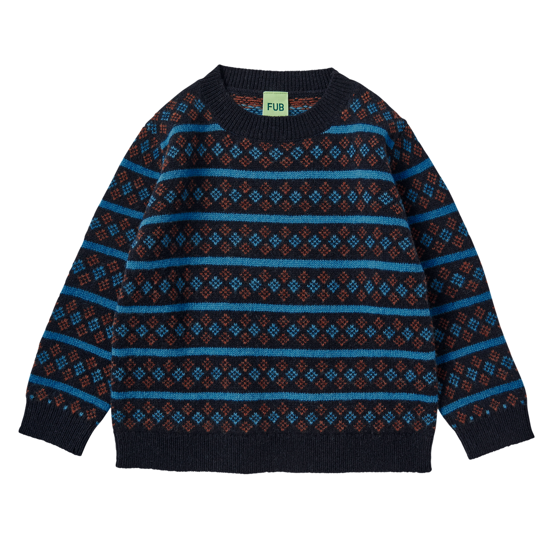 4224-Lambswool Sweater-Dark Navy