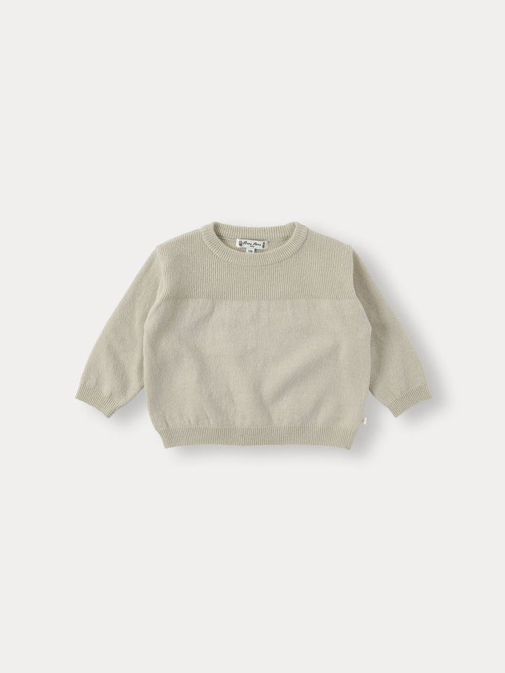 BABY)Aube Knit Pullover-green beige