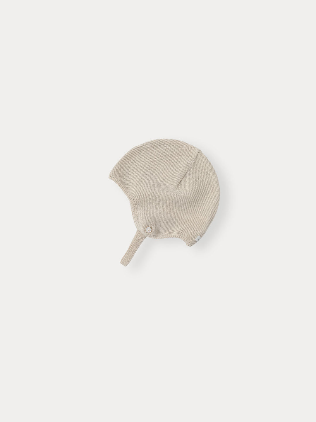 A)BABY)Lean Knit Bonnet-grayish ivory