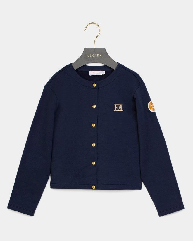 71314776-JACKET, SWEAT LYCRA, EMBROIDERY/BADGE-NAVY BLAZER
