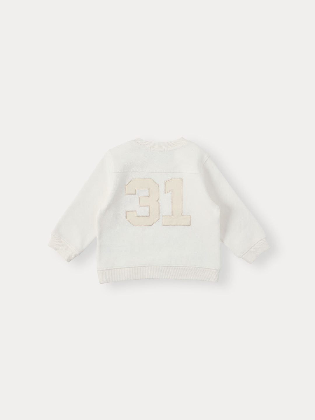 BABY)B Number Overfit Sweatshirt-ivory