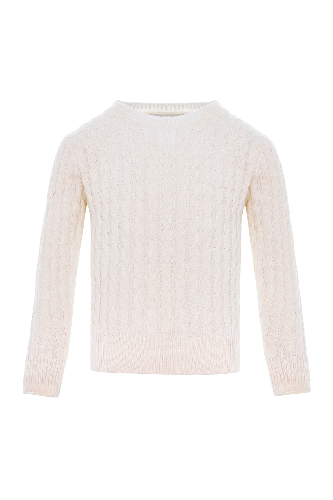 CABLE SWEATER-IVORY