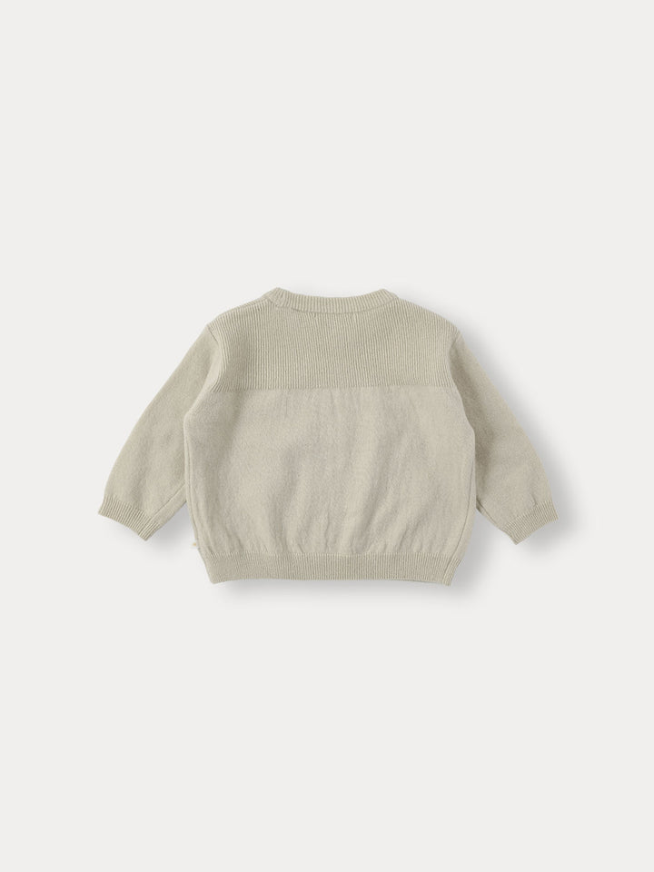 BABY)Aube Knit Pullover-green beige