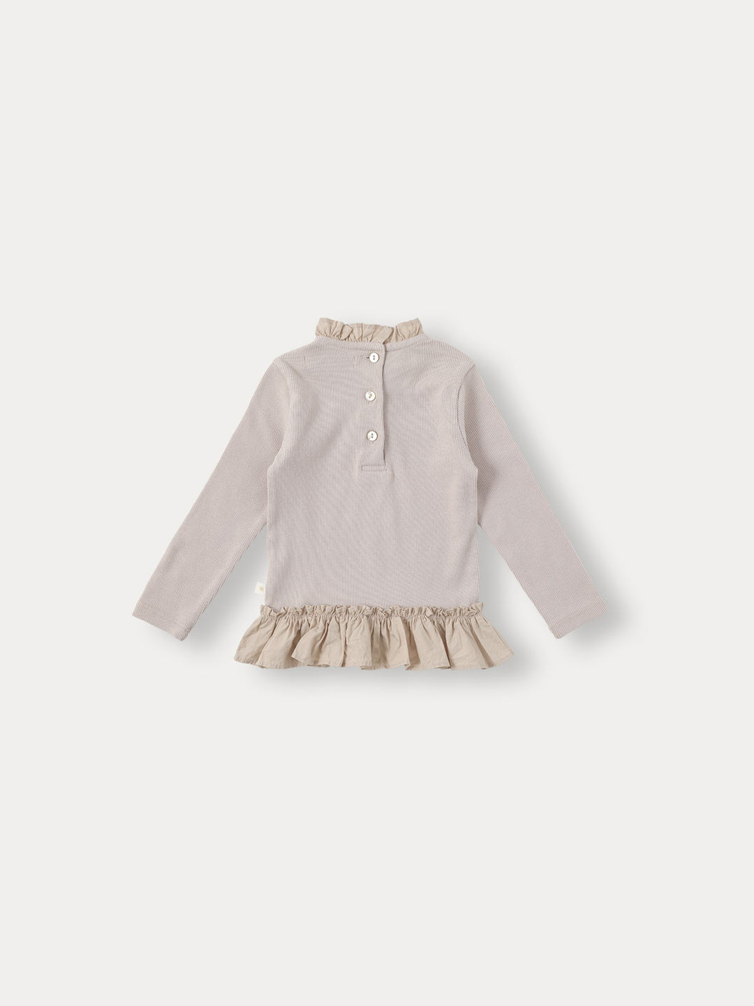 BABY)Pure Frill Long Sleeve-indi pink