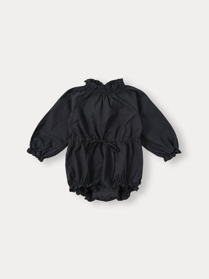 BABY)Bliss Frill Romper-deep navy