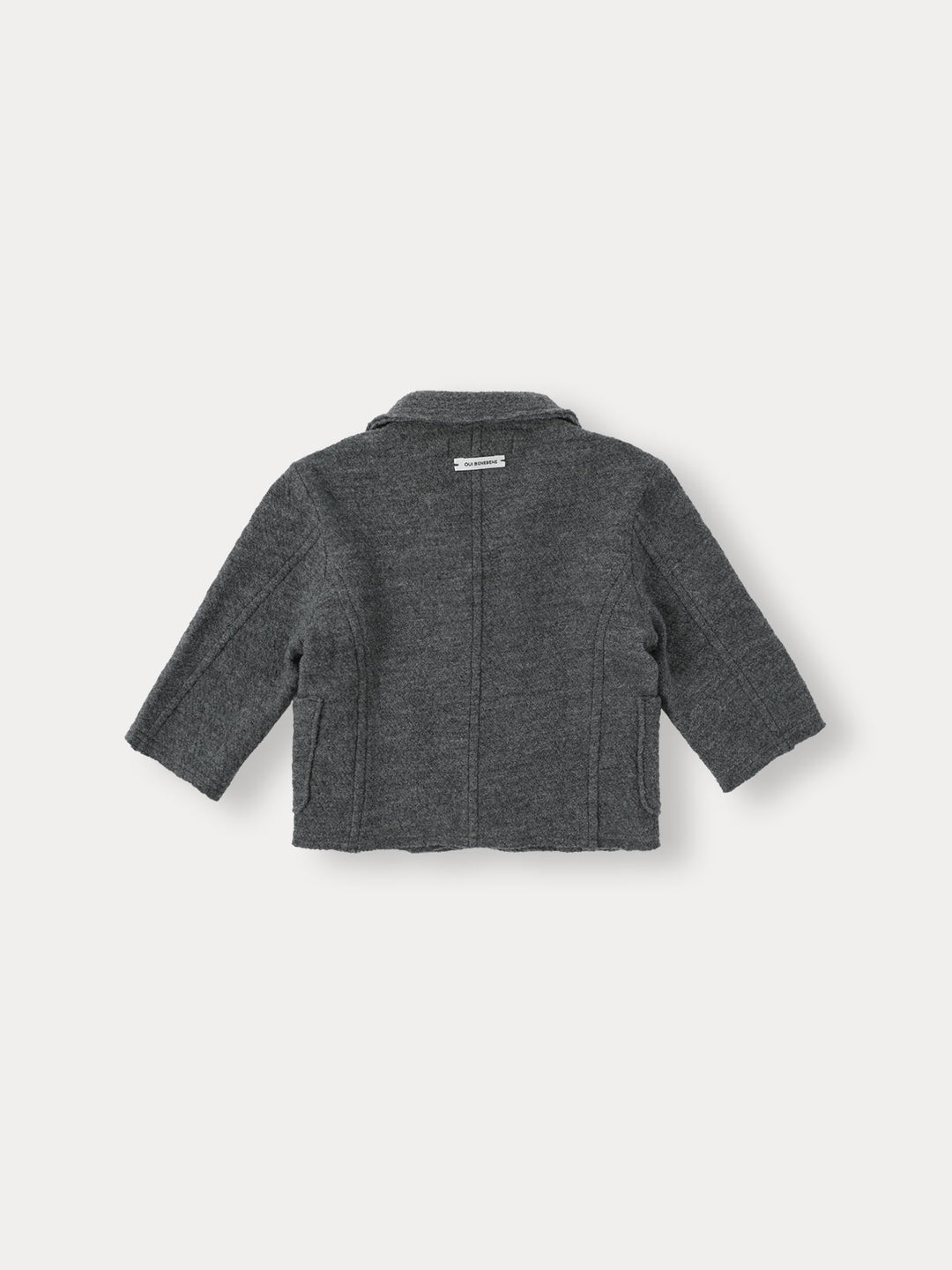 BABY)Wool Line Jacket-dark gray