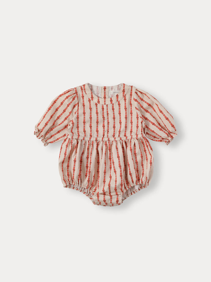 BABY)Connie Romper-tangerine