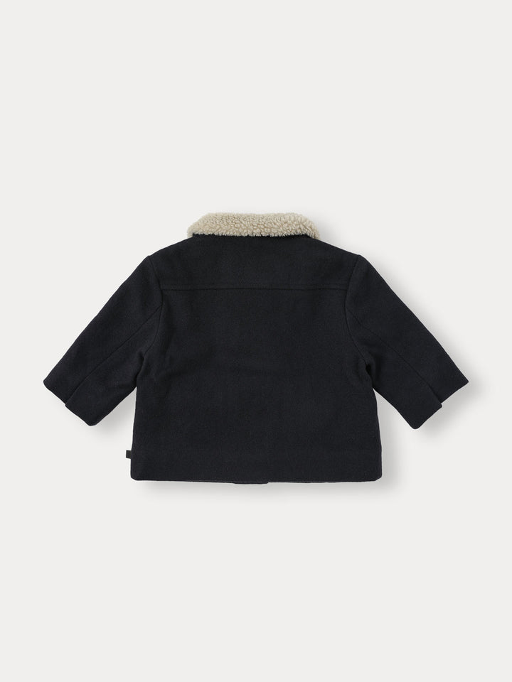 BABY)Bene Wool Single Coat-navy