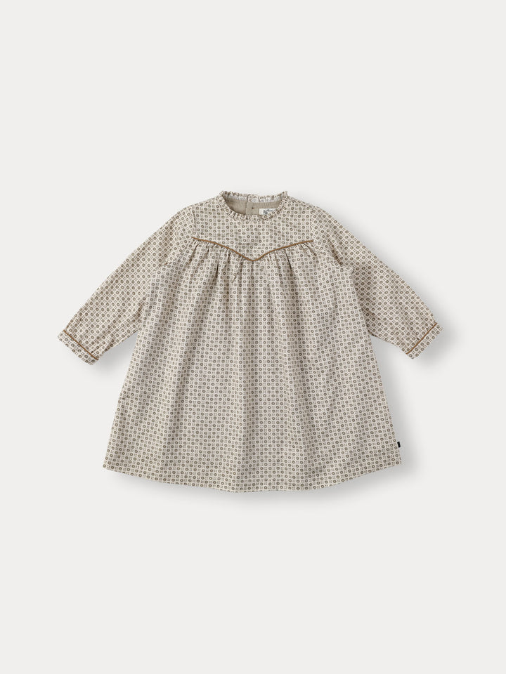 Lua Frill Dress-cocoa