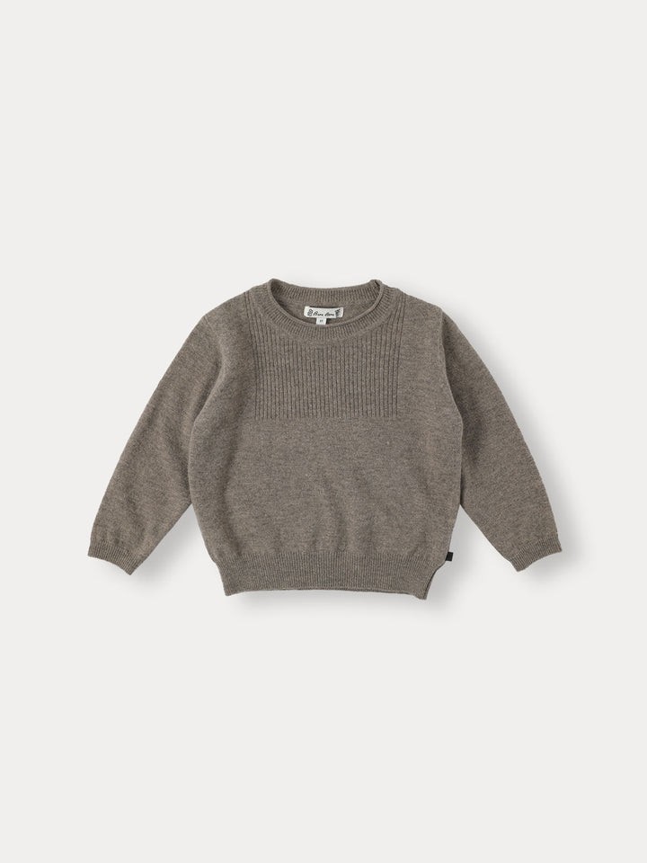 Belle Knit Pullover-khaki brown