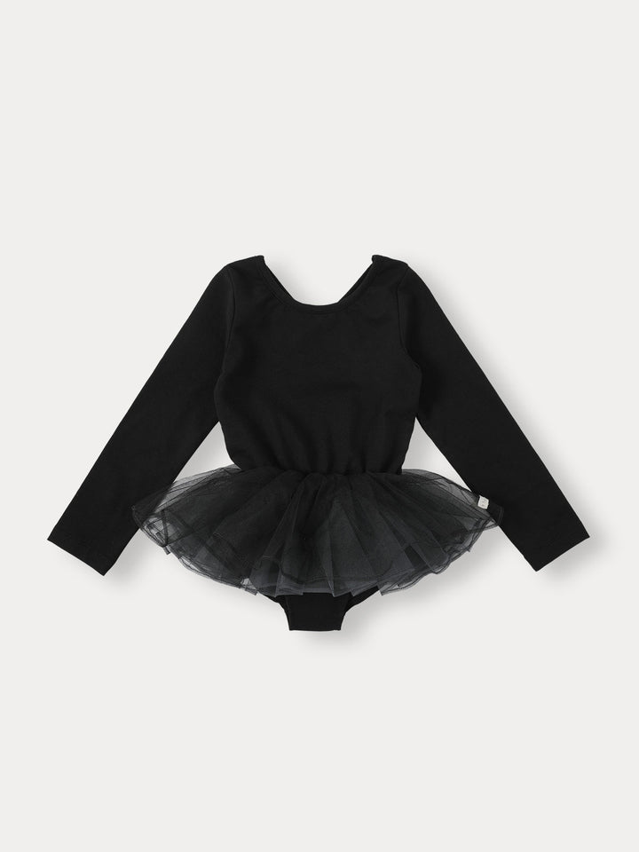 Blush Tutu Bodysuit-black