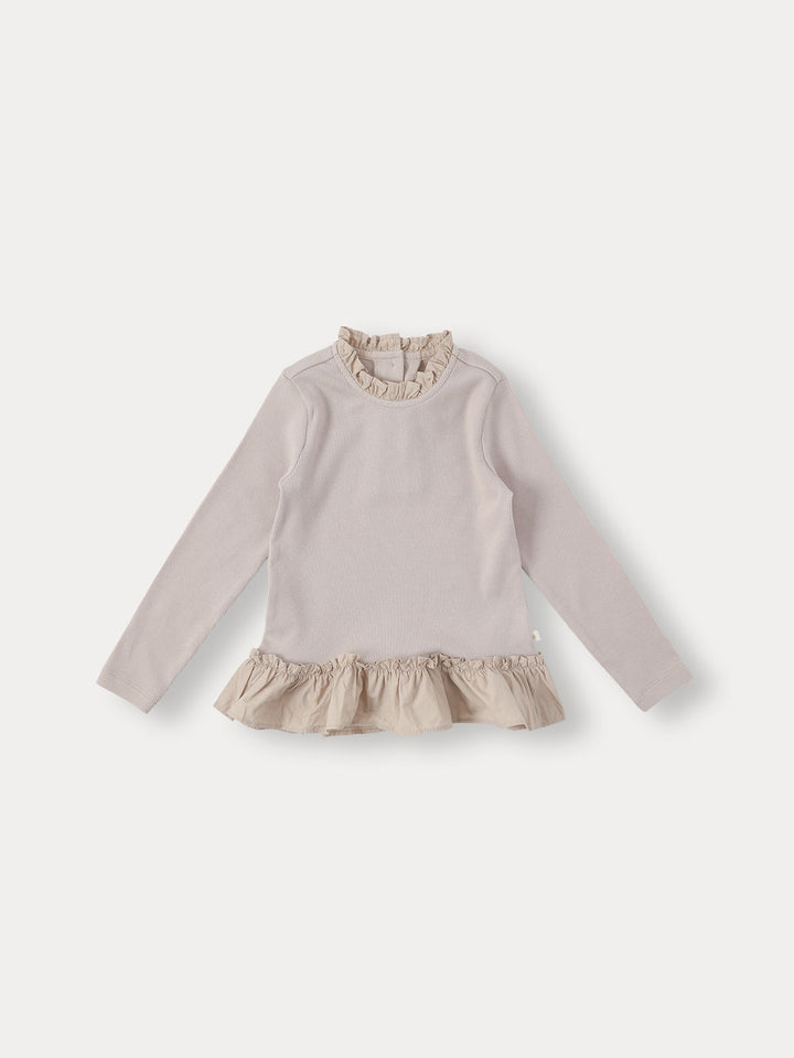 Pure Frill Long Sleeve-indi pink