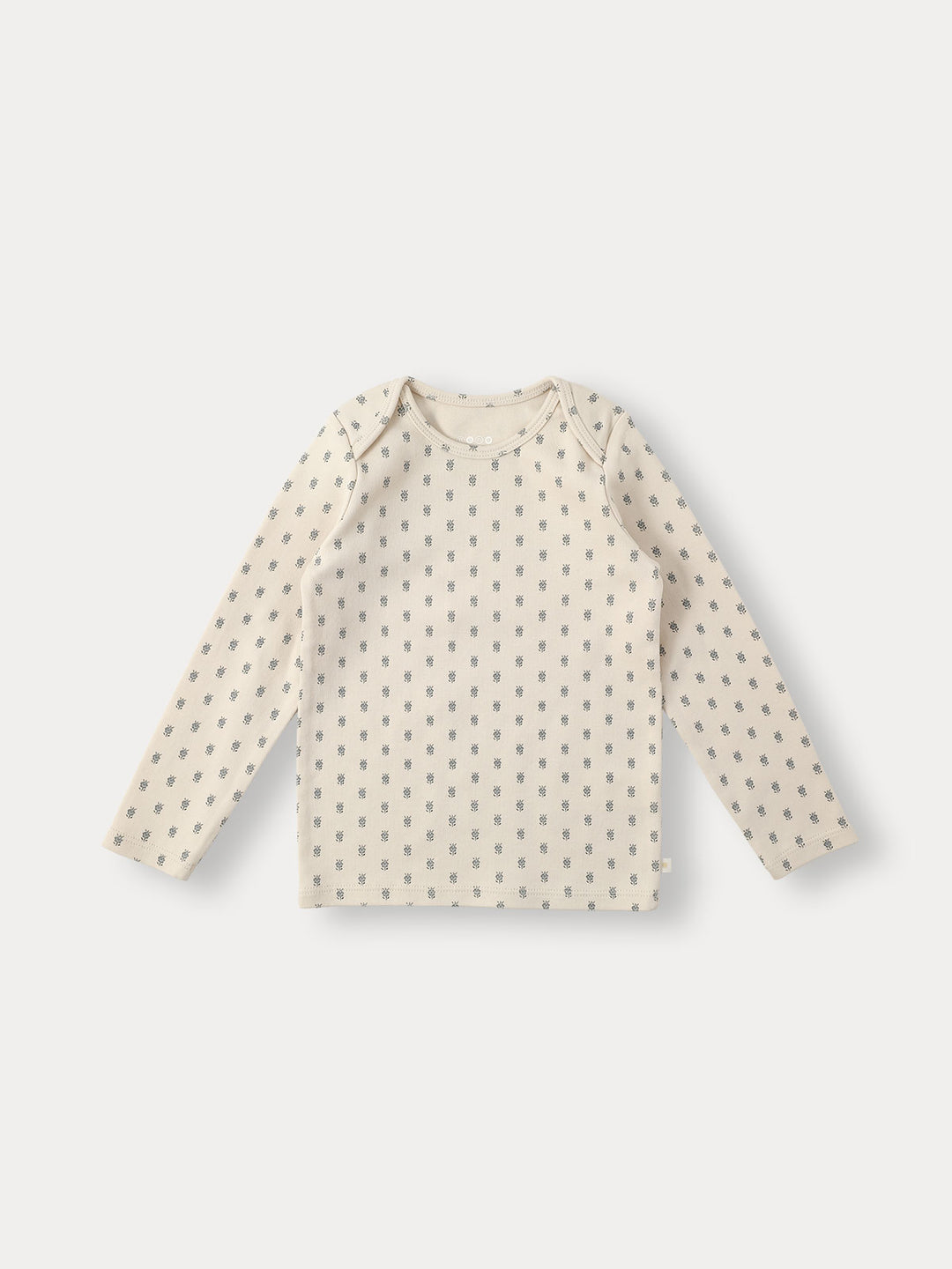 Manon Organic Lip Neck Twinset-blue