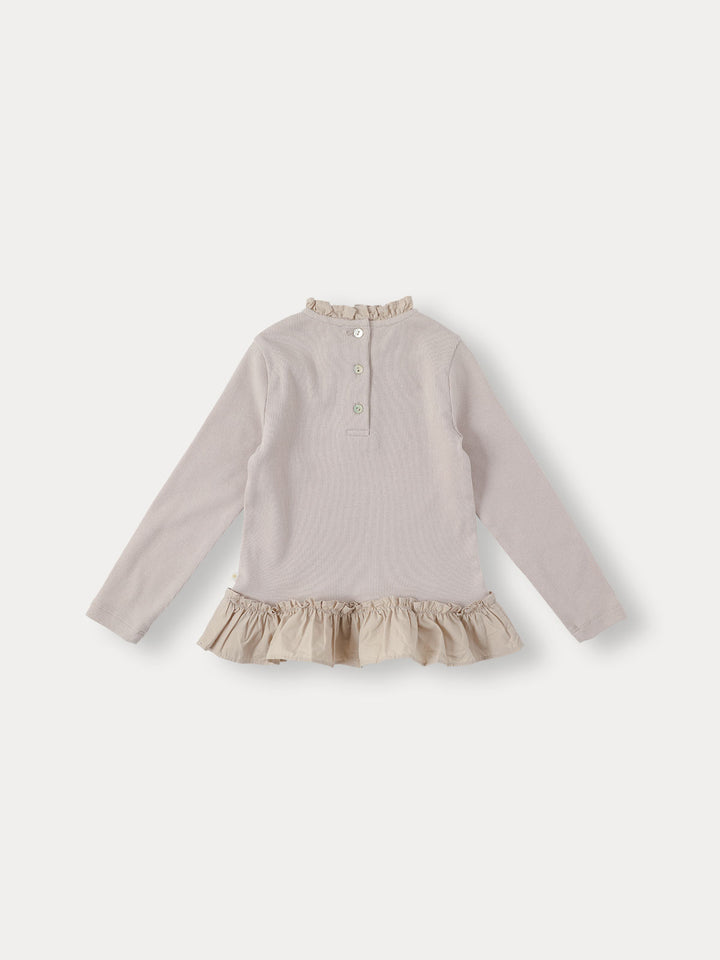 Pure Frill Long Sleeve-indi pink