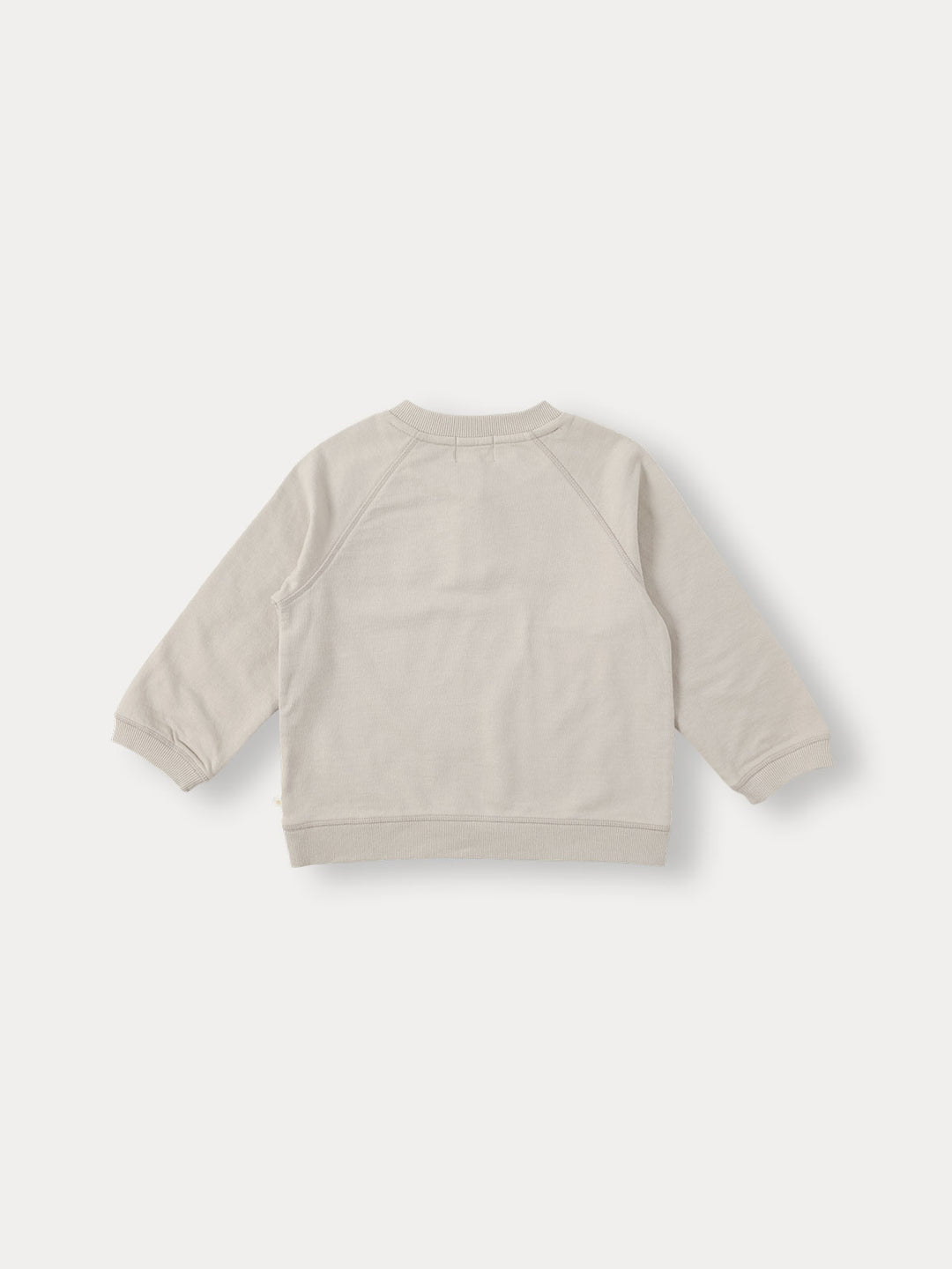 Button Raglan Pullover-ecru