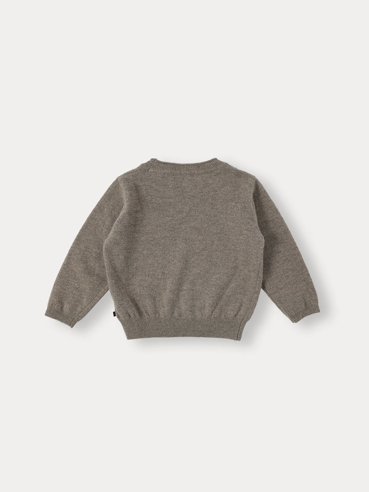 Belle Knit Pullover-khaki brown