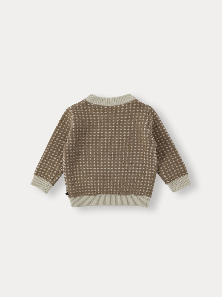 Grin Knit Pullover-sand brown