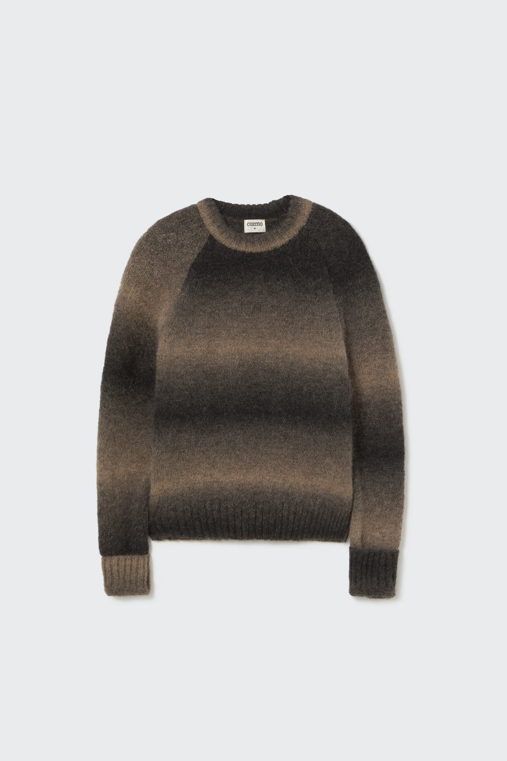 CANNESK310w5-Soft dyed tricot sweater-brown