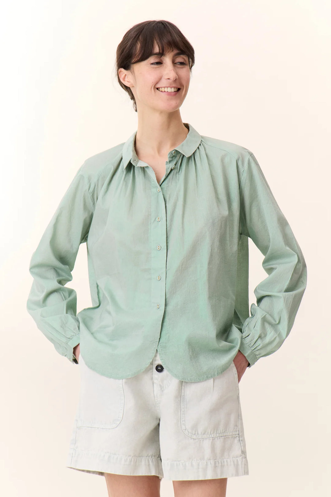 Cob TC160 Foil-Green PF06 Longsleeve shirt with collar