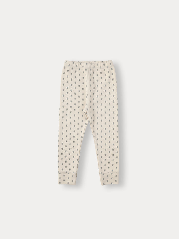Manon Organic Lip Neck Twinset-blue