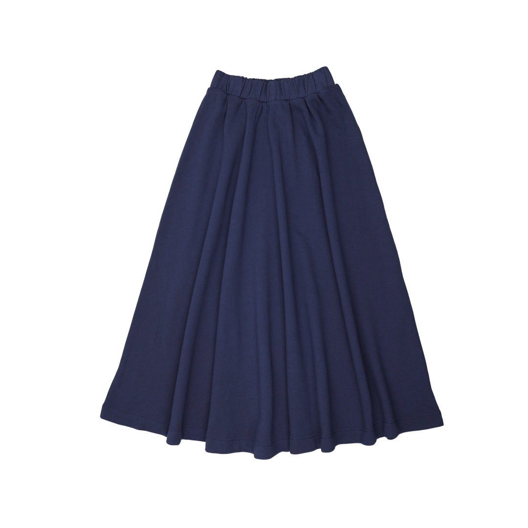 FAW25-09-Maxi Gathered Skirt-Washed blue