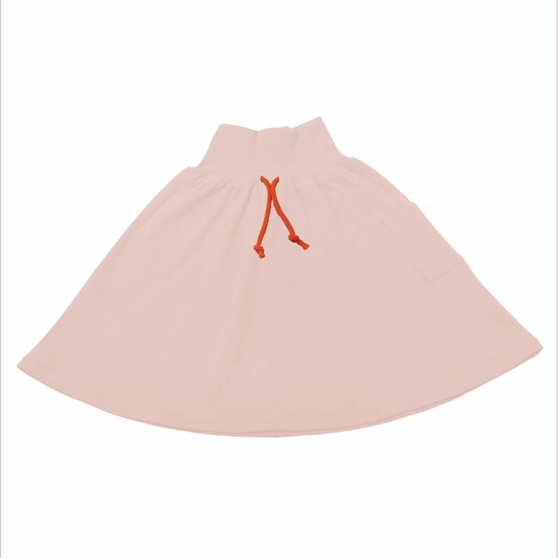 L796-COLOR BLOCK PINK SKIRT