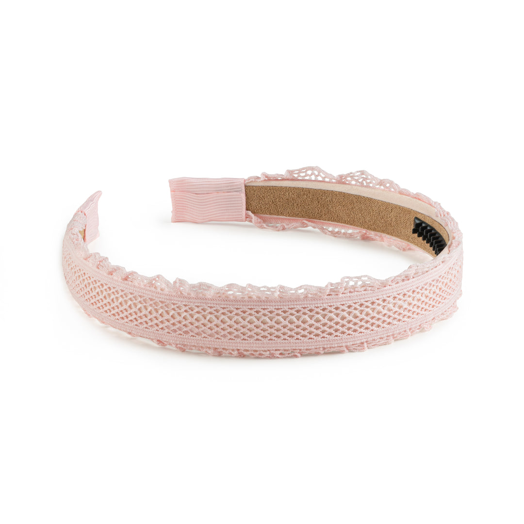 lath005-Mae lattice lace headband ballet slipper