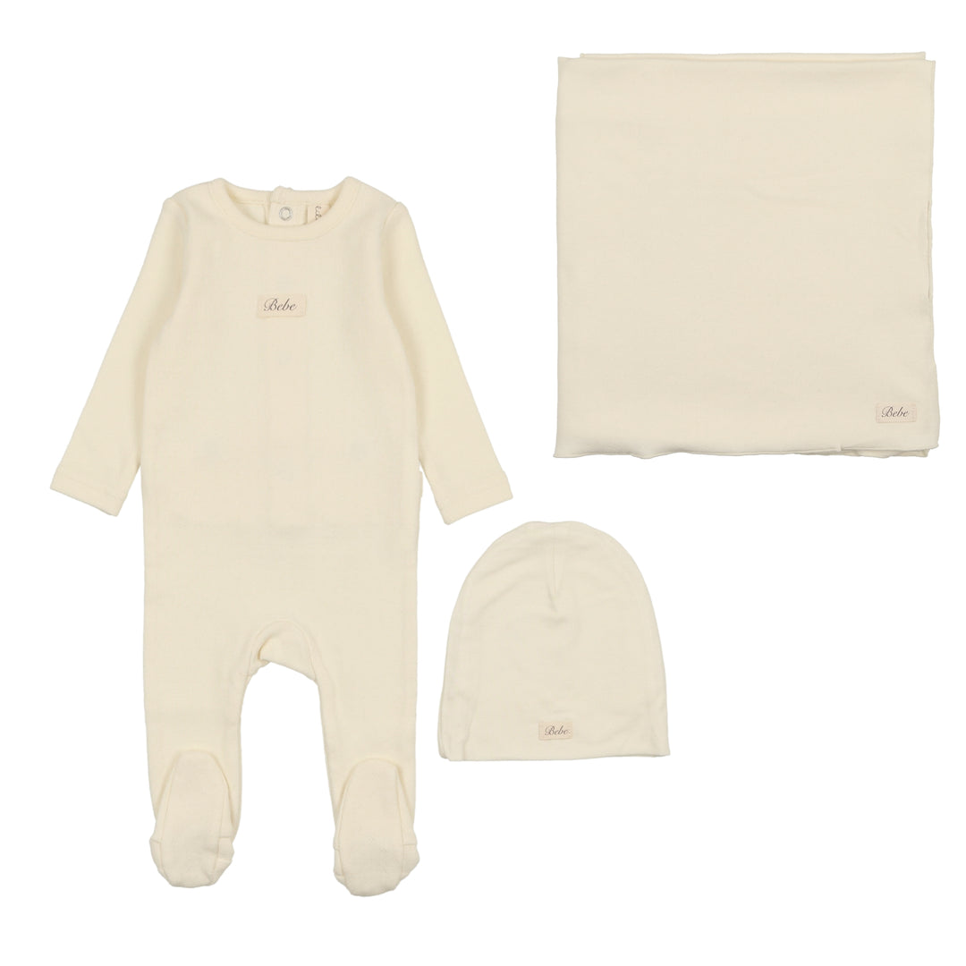 POINTELLE BEBE LAYETTE SET-MILK