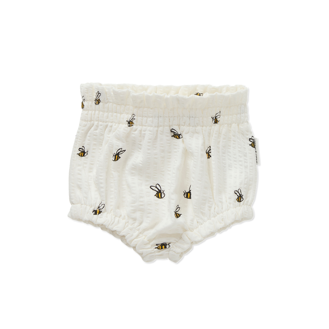 1810-SMOCK BLOOMER BEEZ PRINT -Off-white