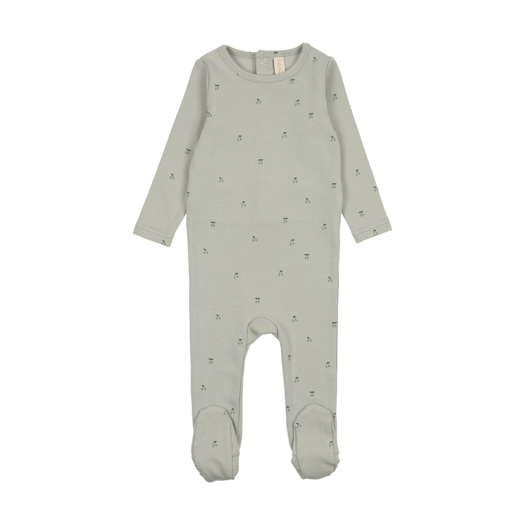 SCATTERED CHERRY FOOTIE-MINT BASE