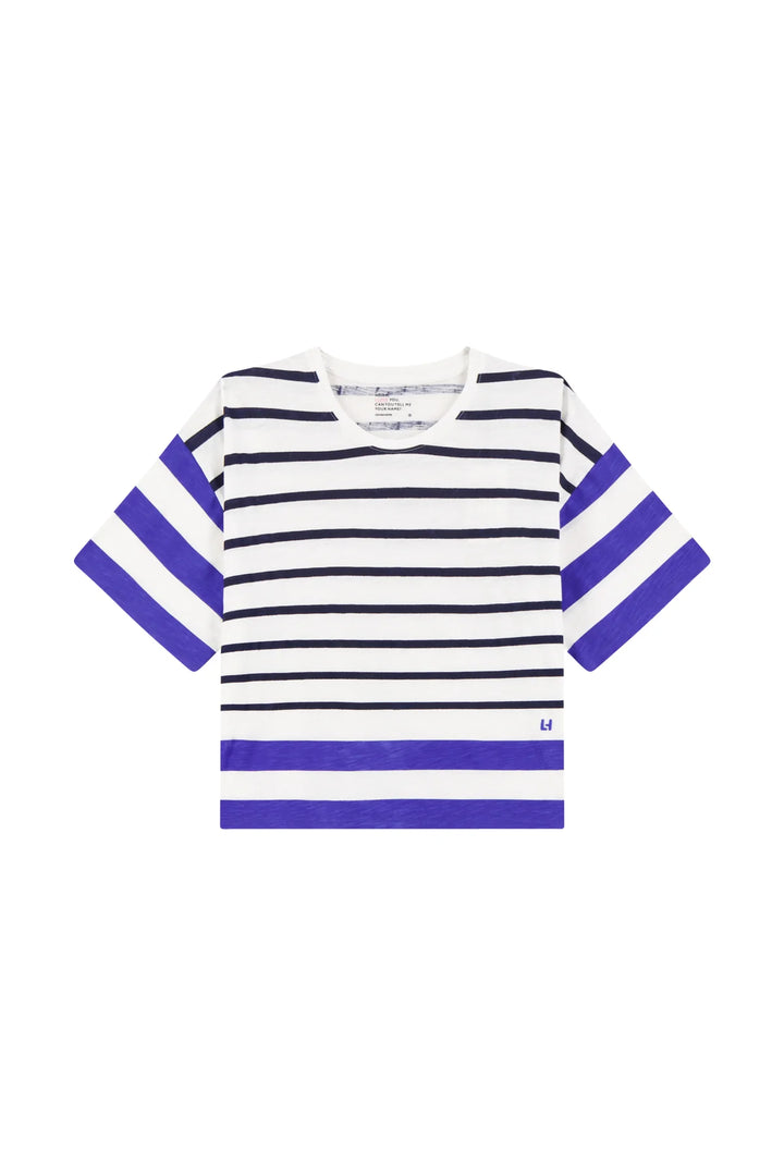 Titan JC03 Lake-White Round collar shortsleeve Tshirt