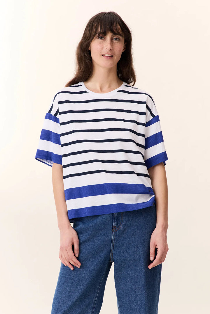 Titan JC03 Lake-White Round collar shortsleeve Tshirt