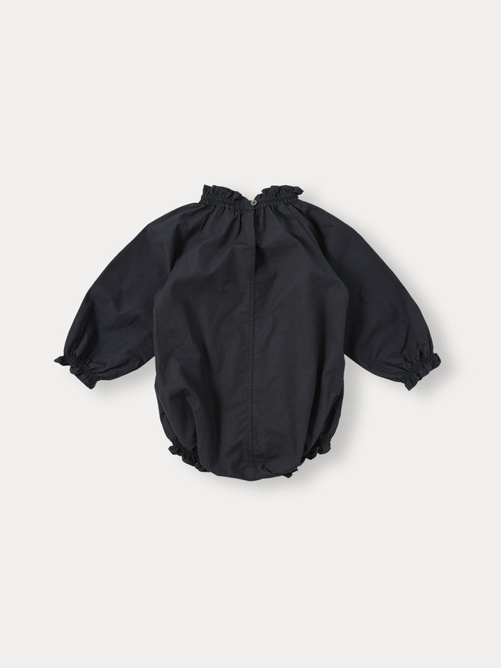 BABY)Bliss Frill Romper-deep navy