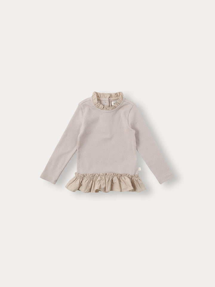 BABY)Pure Frill Long Sleeve-indi pink