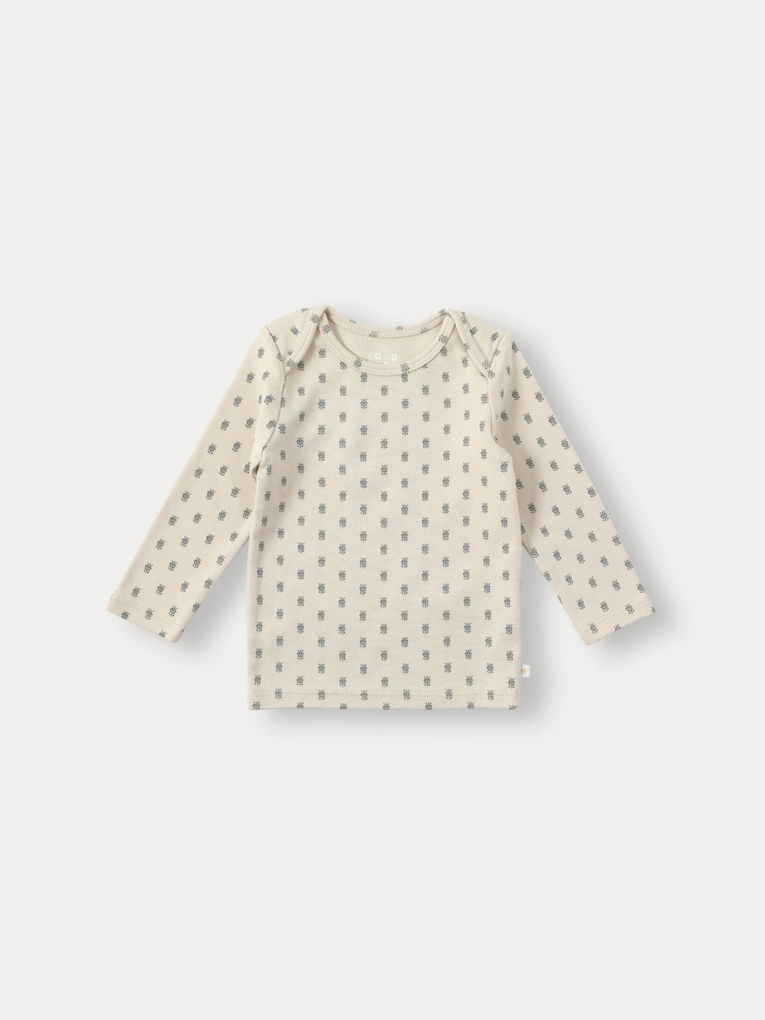 BABY)Manon Organic Lip Neck Twinset-blue