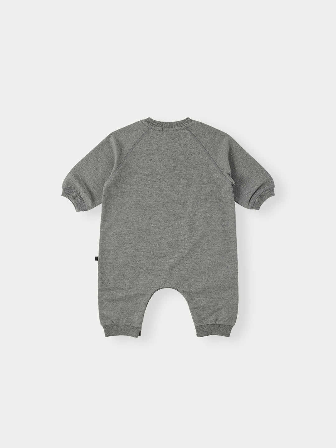 BABY)Button Raglan Romper-charcoal