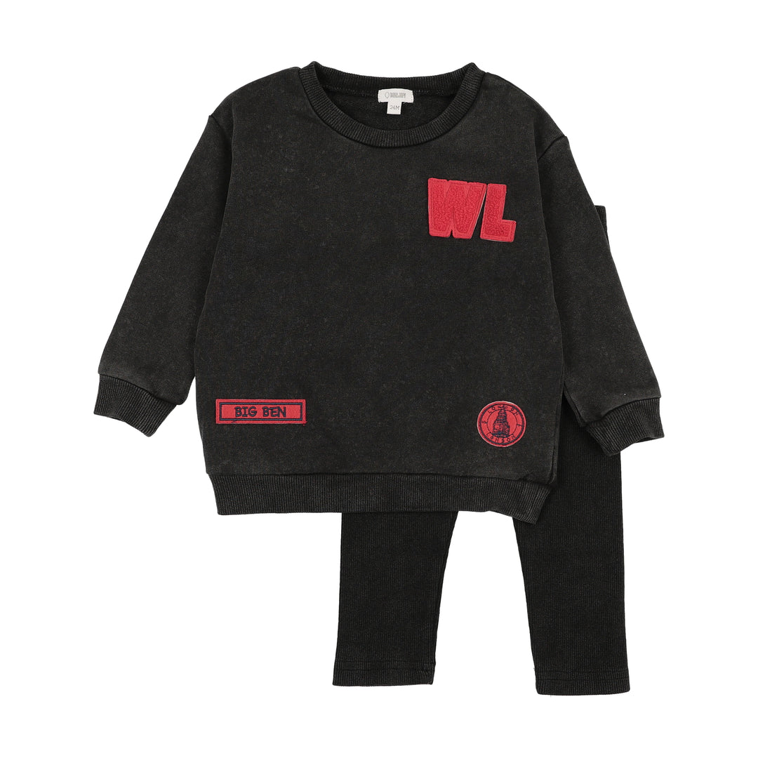 BTW25201SS-Big Ben Sweat Set-Black Wash