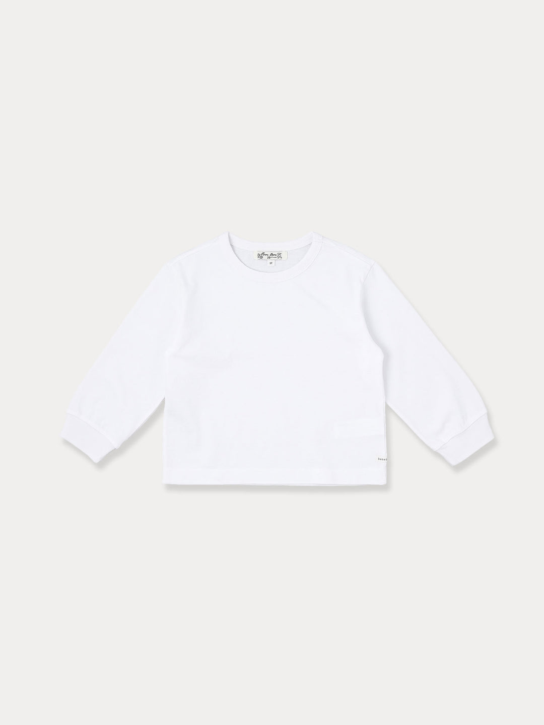 Mild Ribbed Sleeve T-ivory