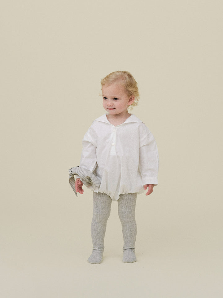 BABY)Marine Pure Romper-white