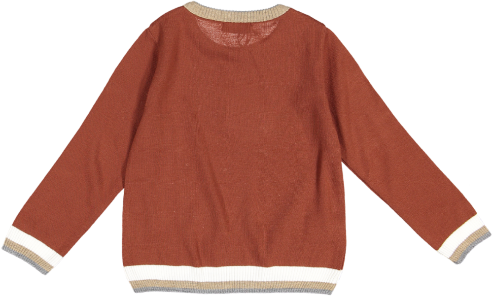 EMG7113-SWEATER-MATTONE/PANNA (AS)