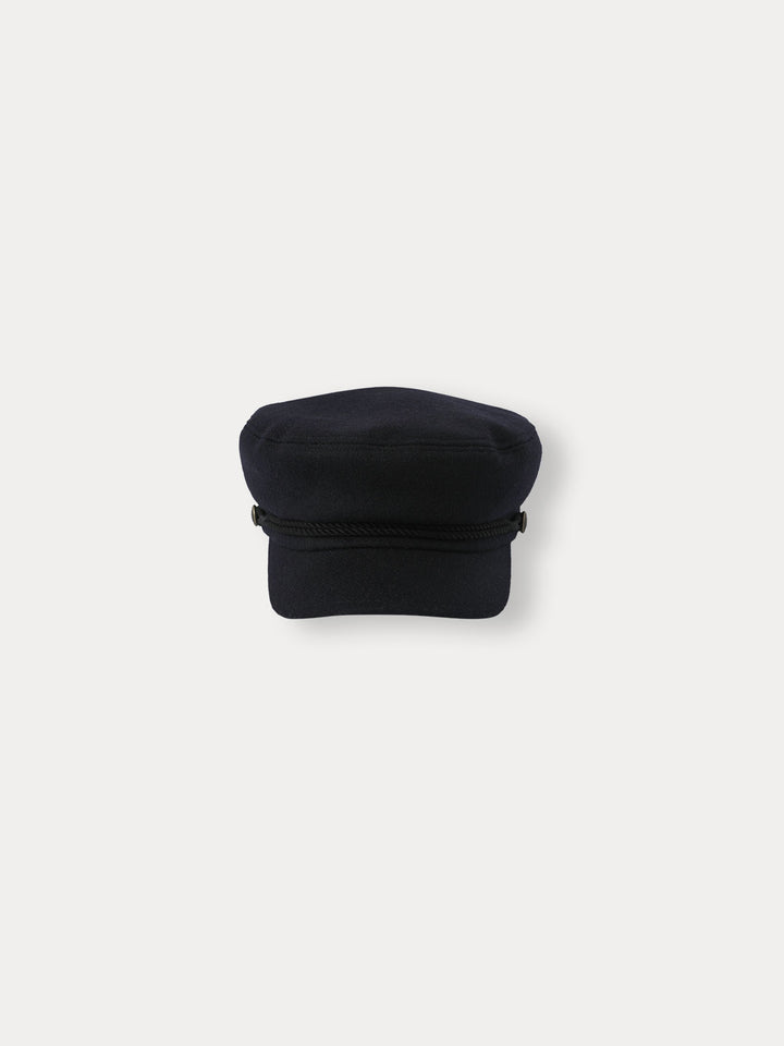 A)Marine Button Beret-navy