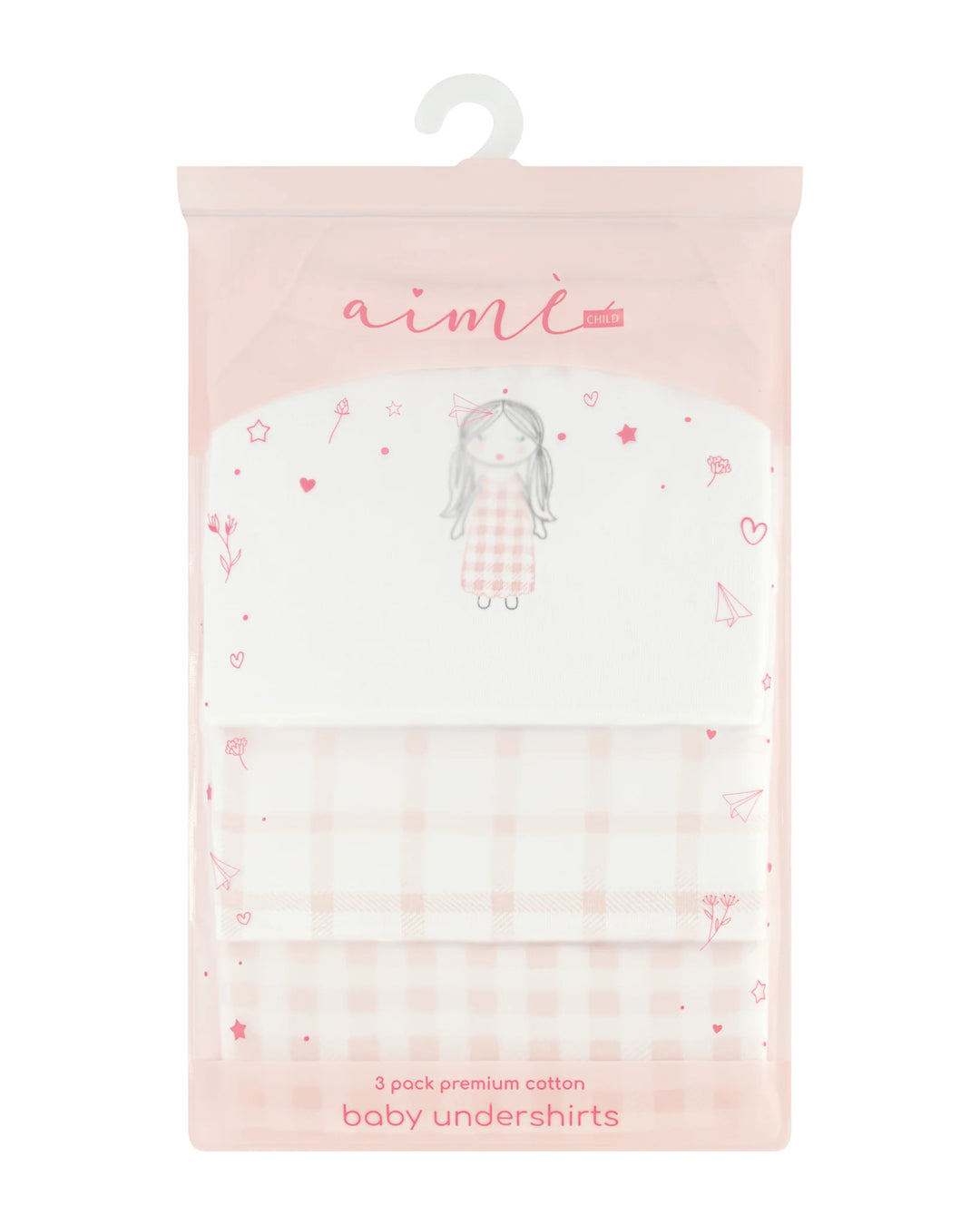 Girls Gingham Sleeveless Undershirts