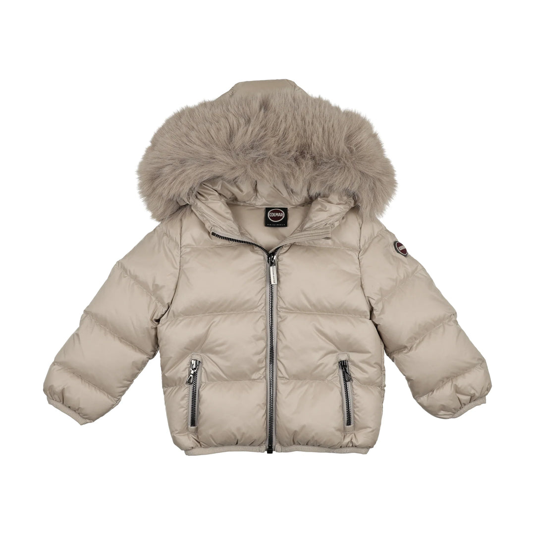 253470D/2YO-BABY DOWN JKT+FUR-CANAPA